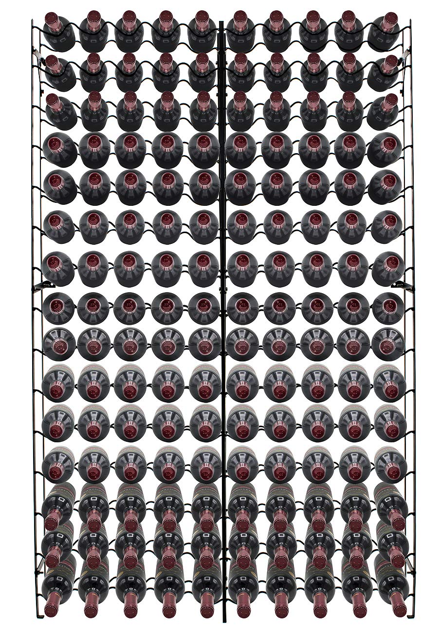 Sorbus Wine Rack Freestanding Floor - Wine Bottle Holder Holds 150 Bottles of Wine - 150 Bottle Capacity Wine Storage for Any Bar, Wine Cellar, Kitchen, Dining Room