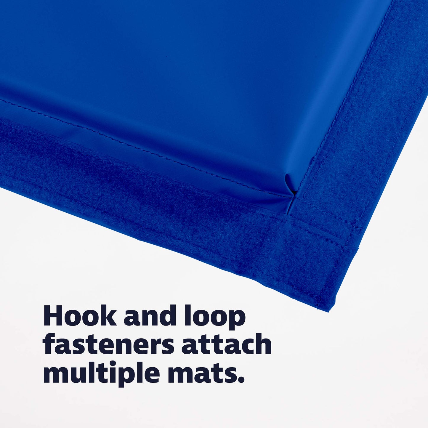 We Sell Mats Gymastics Multi-Sized Portable and Padded Folding Mat for Exercise, Yoga, Martial Arts, Portable with Hook & Loop Fasteners, 5' x 10' (1.5-inch Thick), Blue (GM5x10BLv4-35M)