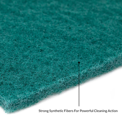50-Pack Heavy Duty Green Scouring Pads 4x6 Inch | Reusable Non-Scratch Scrub Pads for Kitchen, Dishes, Pots, Pans, Grills & Household Cleaning | Multipurpose Scrubbers for Tough Stains