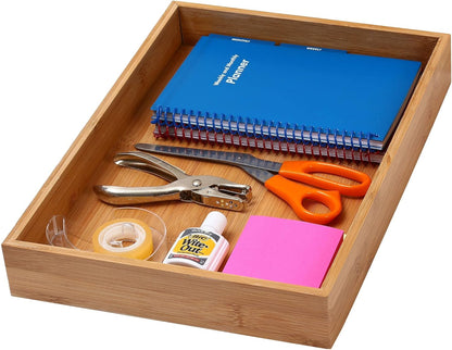 YBM Home 319-2 Drawer Organizer Storage Box, Natural 10x14x2