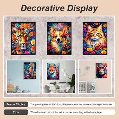 Stalente Diamond Painting Kits for Adults, 10 Pack 5D Diamond Art Kits for Beginners Round Full Drill Diamond Painting for Home Wall Decoration Gift 12×16inch, Animal