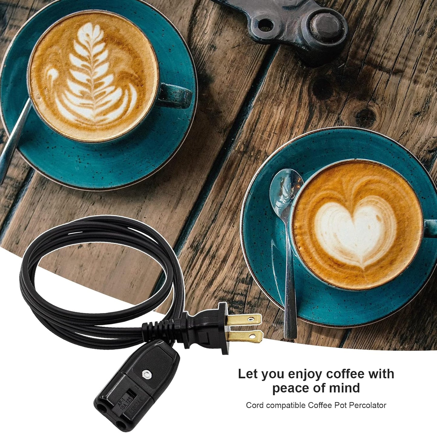 New 1/2 inch 2ft Cord for Farberware Coffee Pot Percolator