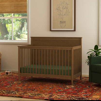 Davinci Frem 4-in-1 Convertible Crib in Walnut, GREENGUARD Gold Certified