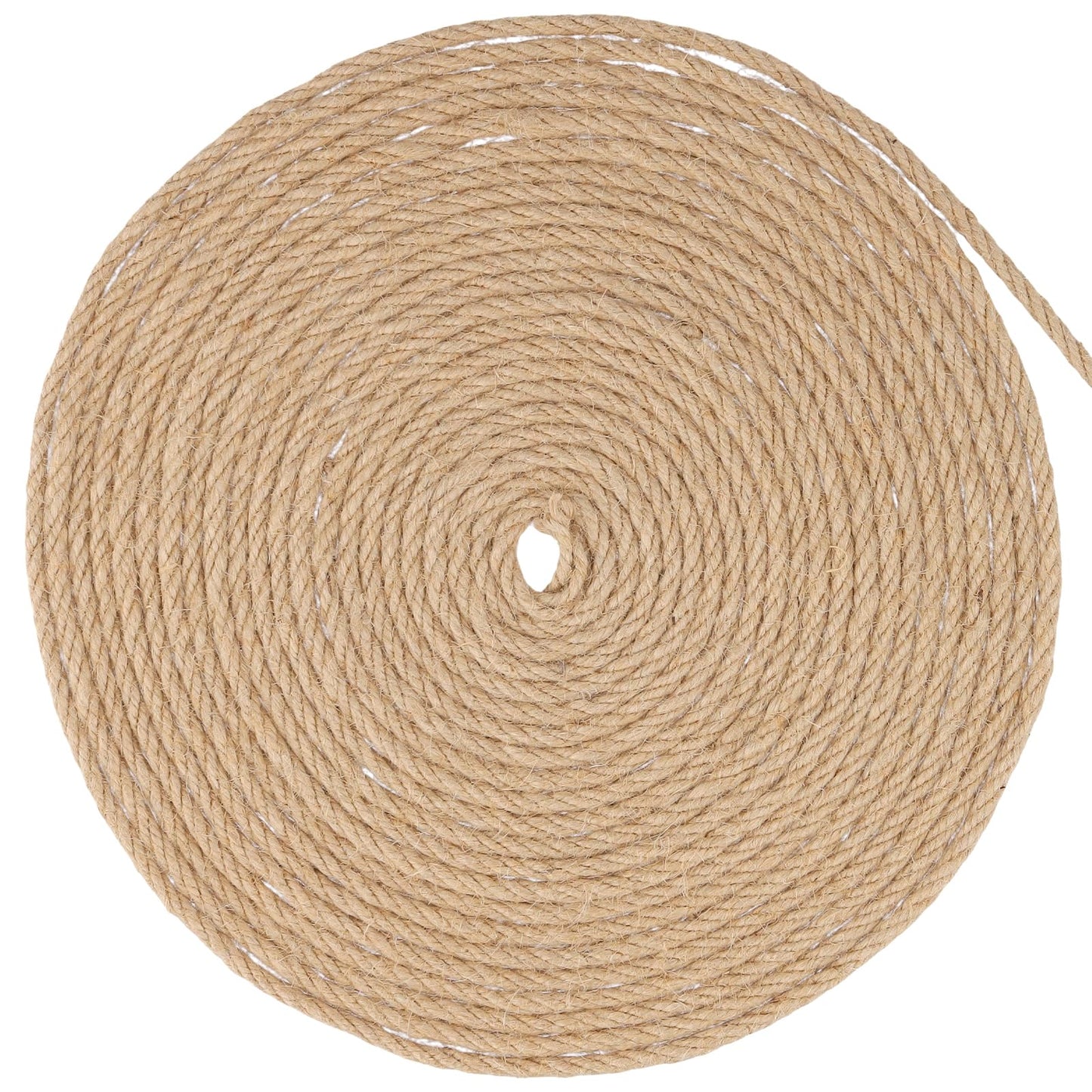 NINGWAAN 2 Rolls Jute Twine String, 1/4 inch Hemp Rope Craft Jute Rope for Crafts, Packing, Home Decorating, 6 mm x 656 Ft