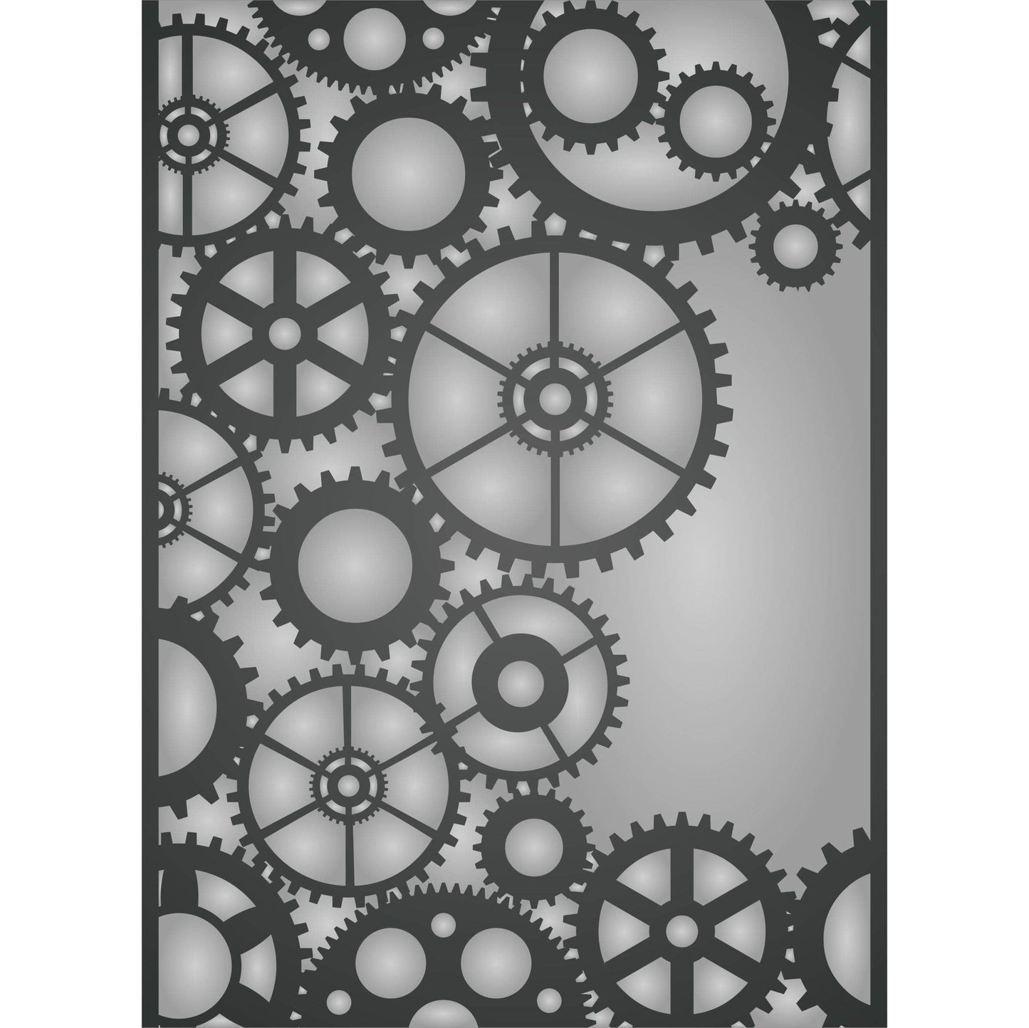 Gears Layering Stencil, 4.5 x 6.5 inch - Steampunk Stencil MaskStencils by CRAFT KREATIVELY