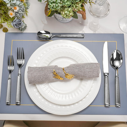 60-Piece 18/10 Heavy Duty Flatware Set for 12, High End Thick Handle Silverware Set, Luxury Forged Design, Dishwasher Safe