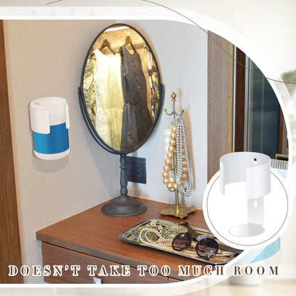 Maxcheck 2 Pcs Wall Mount Wipe Holder Heavy Duty Wall Bracket White Container Dispenser Rack for Makeup Remover Wipes in Rooms Home Office Restroom