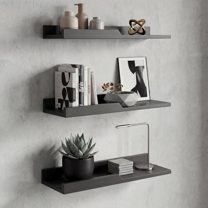 Set 3 Rebee Vision Modern Floating Shelves of : Farmhouse Wall Mounted Bedroom Decor Aesthetic for Multifunctional