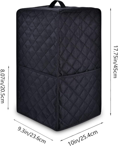 Kitchen Blender Dust Cover, Compatible with Ninja Foodi Blender, Cover with Accessory Pocket (Black)