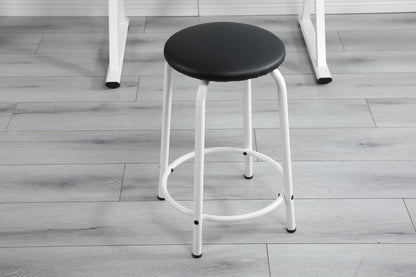 White Drafting Table & Stool Set, Height Adjustable Artist Stool and Craft Table, Drawing Desk, for Writing, Artwork, Artists Studio, Drafting Table & Stool Set, Artist Drafting Chair and Craft Table
