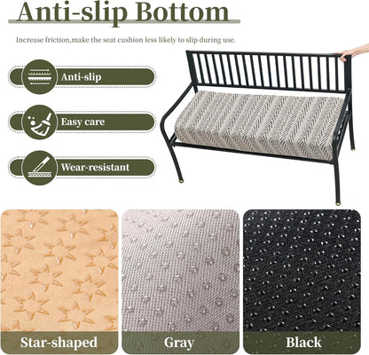 75D Custom Size Bench Cushion, Custom Bench Cushions for Indoor Furniture, Foam Furniture Window Seat Cushion