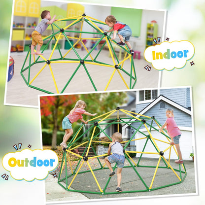 Amictoy Climbing Dome, 10FT Climber with Hammock & Swing, Jungle Gym Backyard for Kids, 2025 Upgraded Model Indoor Outdoor Toddler Play Equipment, Easy Assembly, Safety Certified