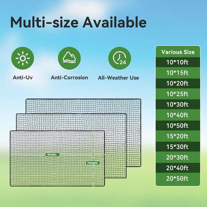 Golf Practice nets for Backyard 20x50ft Driving Real Golf Balls Nylon Netting, Golf Hitting Net for Garage Swing Training, Heavy Duty Sports Netting