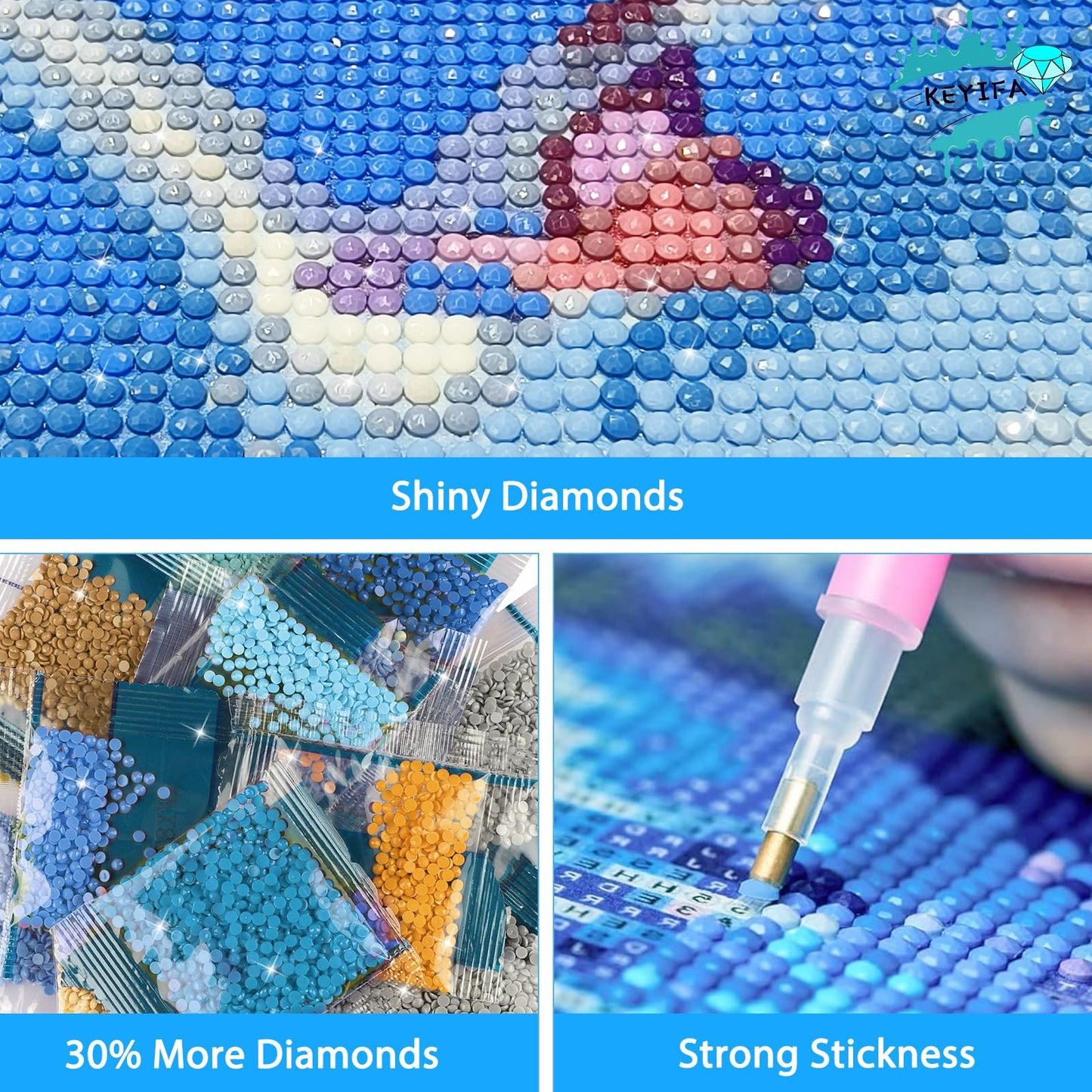 KEYIFA Diamond Art Kits for Adults, 28x16 Inch Large Dragon Diamond Painting 5D Diamond Art for Beginners Skull DIY Full Drill Paint by Diamonds Dots Gem Art for Home Wall Decor