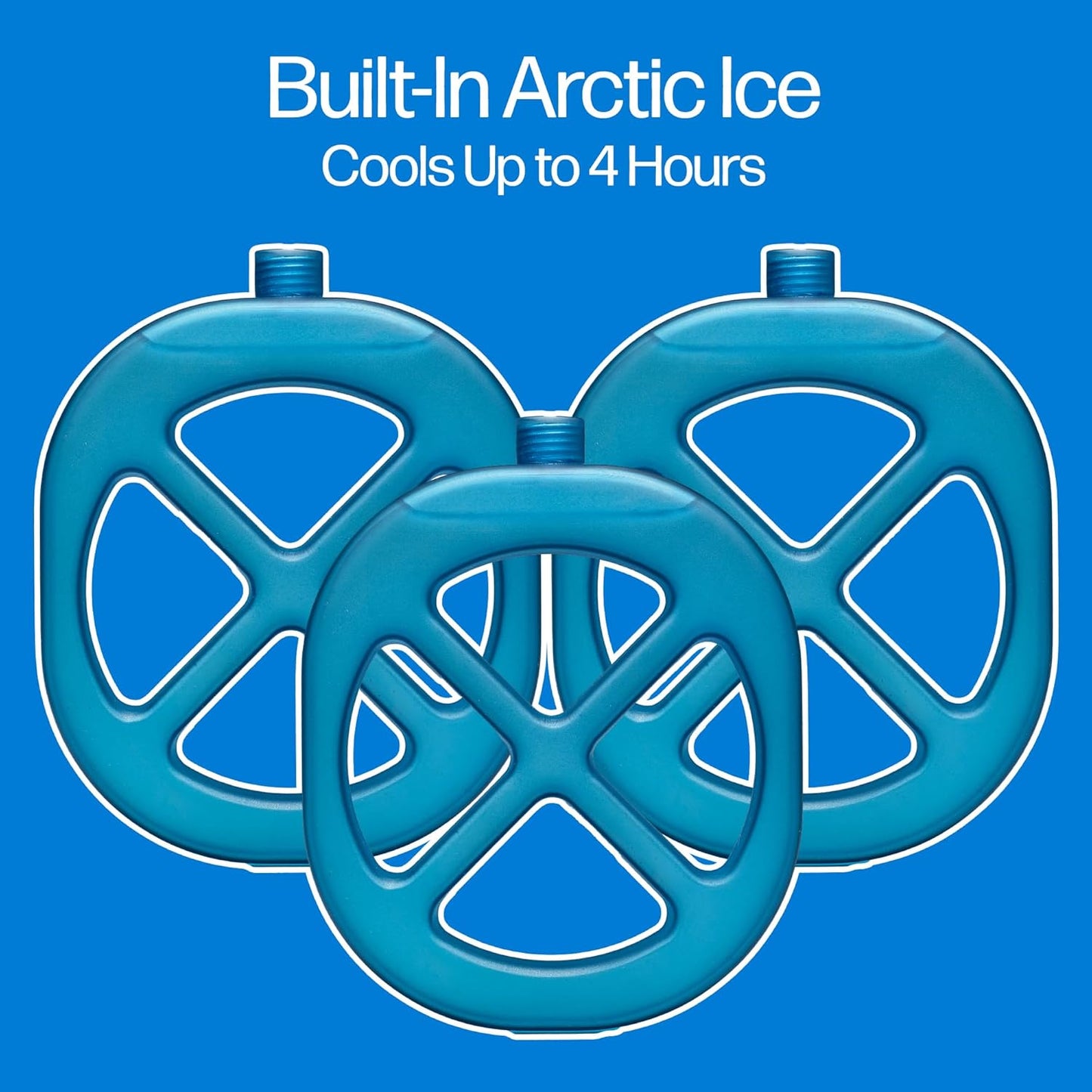 Arctic Air Ice Jet Personal Air Cooler | 3-Speed Room Cooler with Reusable Ice Packs & 7 LED Lights