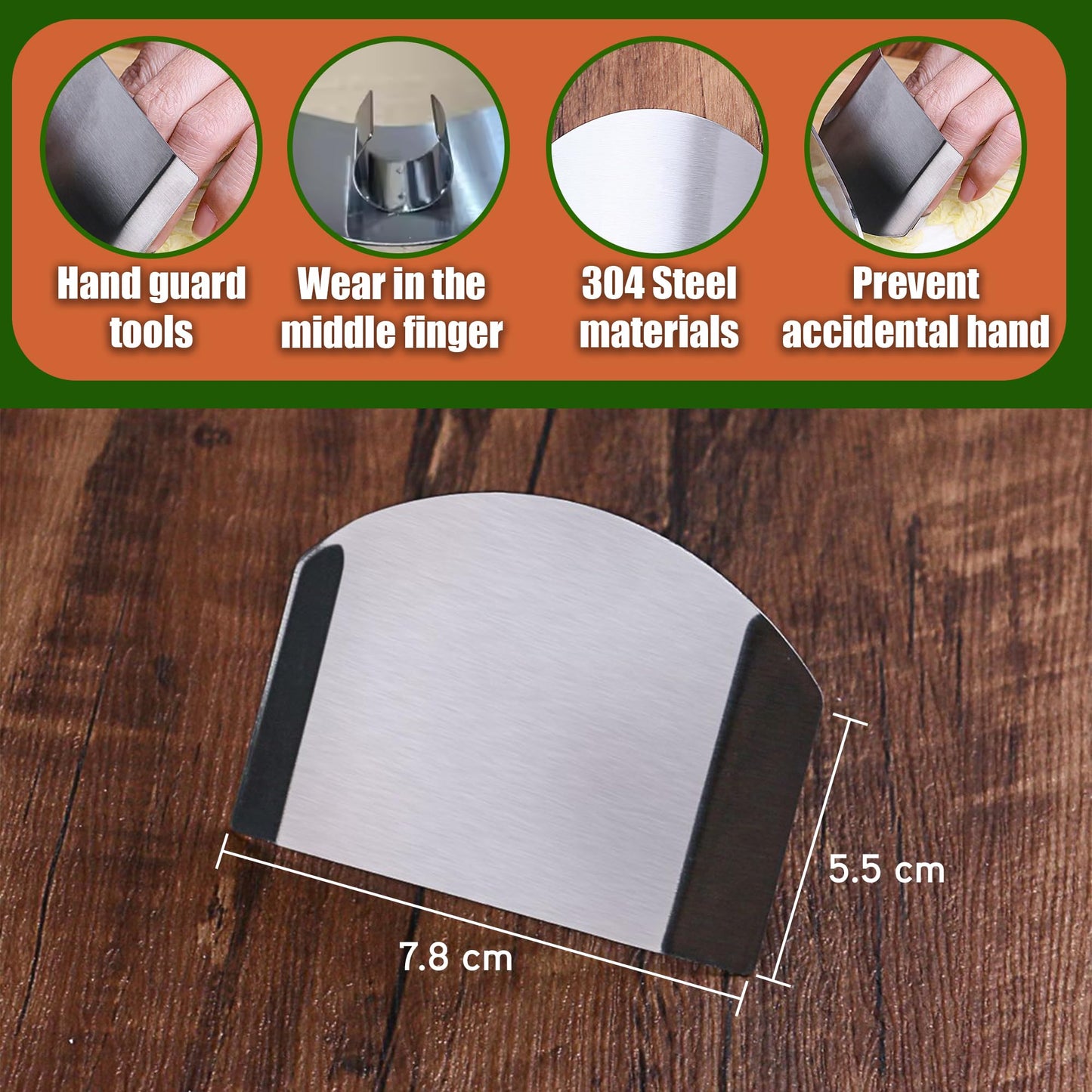 SafaWare onion holder for slicing with finger holder stainless steel onion slice holder finger protectors with bread knife, Stainless steel onion slice holder Lemon slicer vegetable cutter