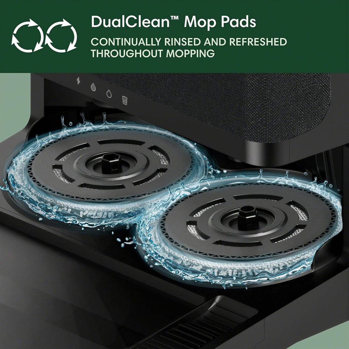 iRobot Roomba Plus 405 (G181) 2in1 Vacuum & Mop Robot with AutoWash Dock - Dual Spinning Mop Pads, Smart & Fast Mapping, Ideal for Pet Hair, Self-empties 75 days, Intense Suction, Pad Washing & Drying