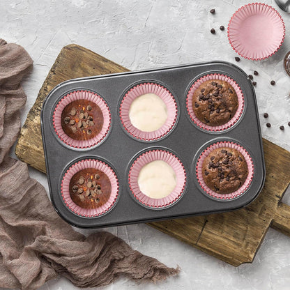 Standard Red Baking Cups, Pack of 200 Cupcake Liners Paper