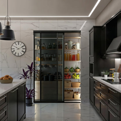 Doors55 Glass Room Divider and Sliding Glass Closet Doors - Lite Smoked Frosted Partition Wall - Wardrobe Closet Sliding Doors Lite Smoked Glass 48x96 inches