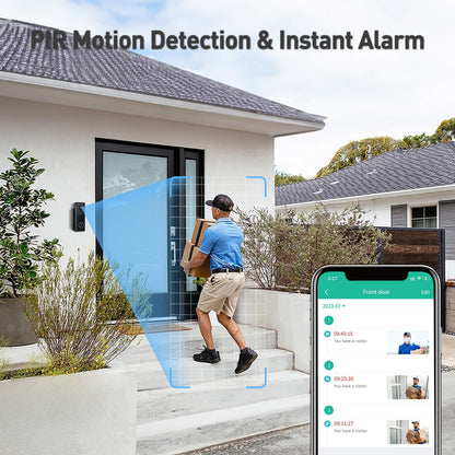 XTU Doorbell Camera Wireless No Subscription, 2K Video Doorbell with Chime, 2-way Audio, Instant Alert, Human Detection, Night Vision, 2.4G Wi-Fi, Works with Alexa and Google Assistant, Indoor Outdoor