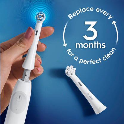 Oral-B iO Series Ultimate Clean Electric Toothbrush Replacement Brush Heads for an Oral-B Electric Toothbrush, 2 count, White