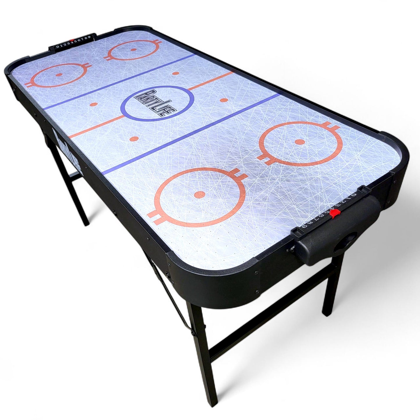 PartyLife 54" Air Hockey Table w/Folding Steel Legs - Powerful Motor, Smooth Surface, Very Sturdy - Perfect for Kids and Adults, Game Rooms & Home Arcade!