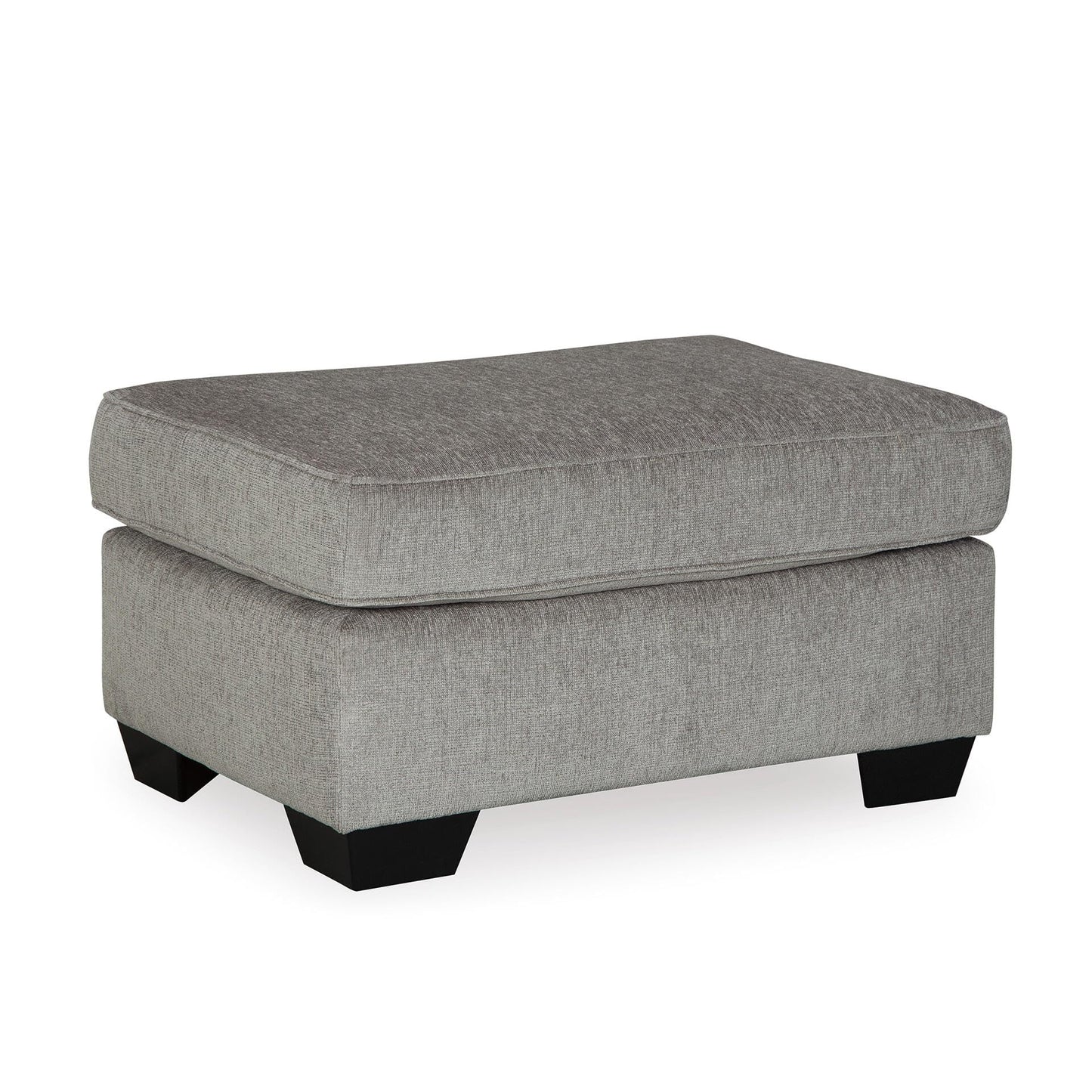 Signature Design by Ashley Altari Modern Rectangular Accent Ottoman, Light Gray