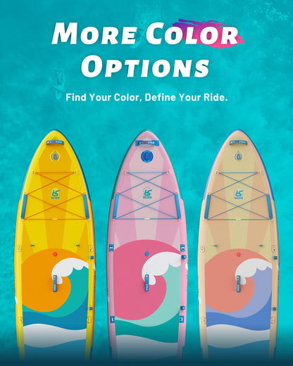 iTAOSTAR W01AP 36" Super Wide Paddle Board, More Fun Inflatable Paddleboard with 5 Fins for Better Balance, Stand Up Paddle Board with Premium SUP Accessories for Adults of All Skill Levels