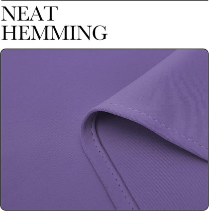 NICETOWN Blackout Curtains - Lilac Purple, 102" Long x 55" Wide, 2 Pieces | Sound Reducing, Heat & Cold Blocking Panels for Modern Decor