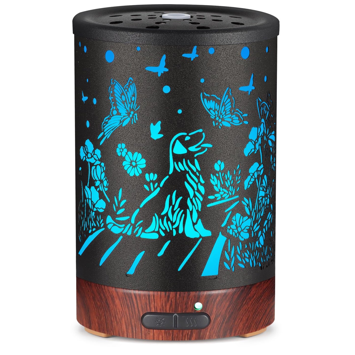 Essential Oils Diffuser,Aromatherapy Diffuser,Birthday for Women Mom Grandma,Metal Cool Mist Humidifier with 7 Colors Lights Waterless Auto Off Air Diffusers (Dragonfly)