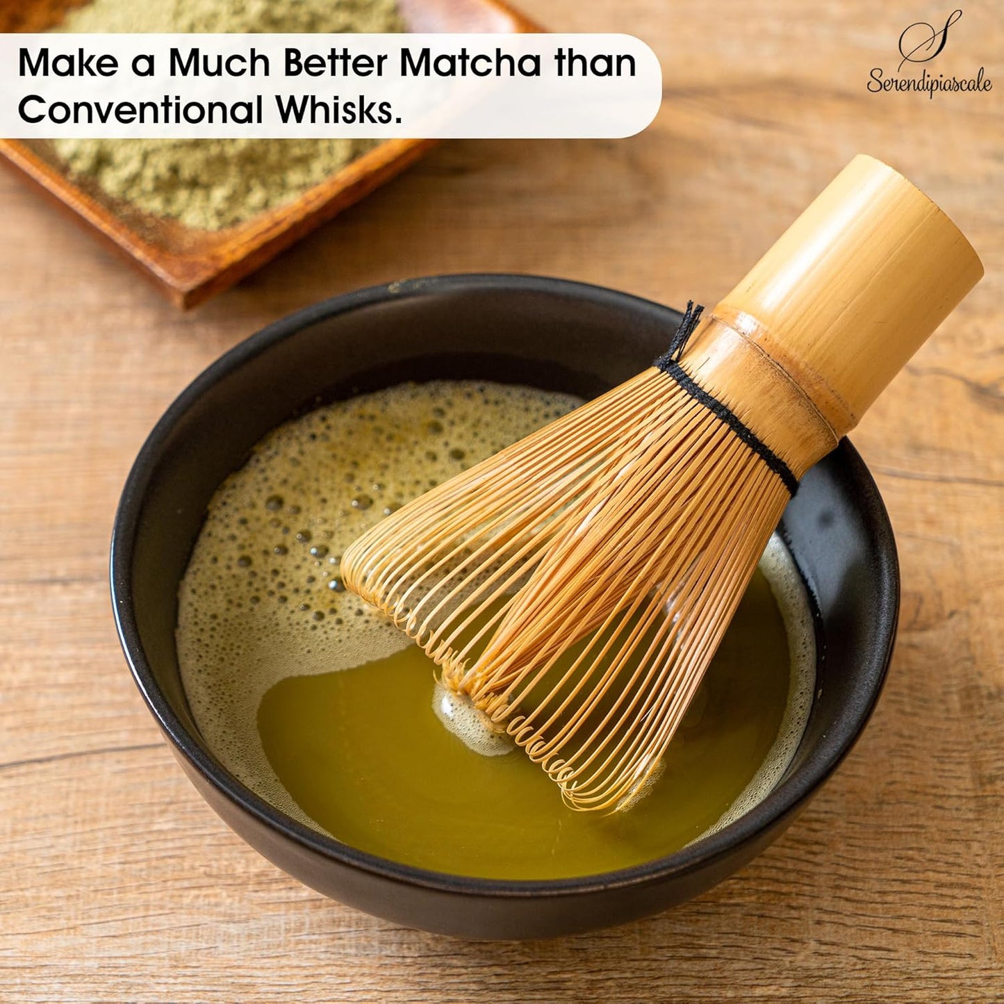 Bamboo Matcha Blender Set, Includes Matcha Whisk and Accessories for Tea Preparation