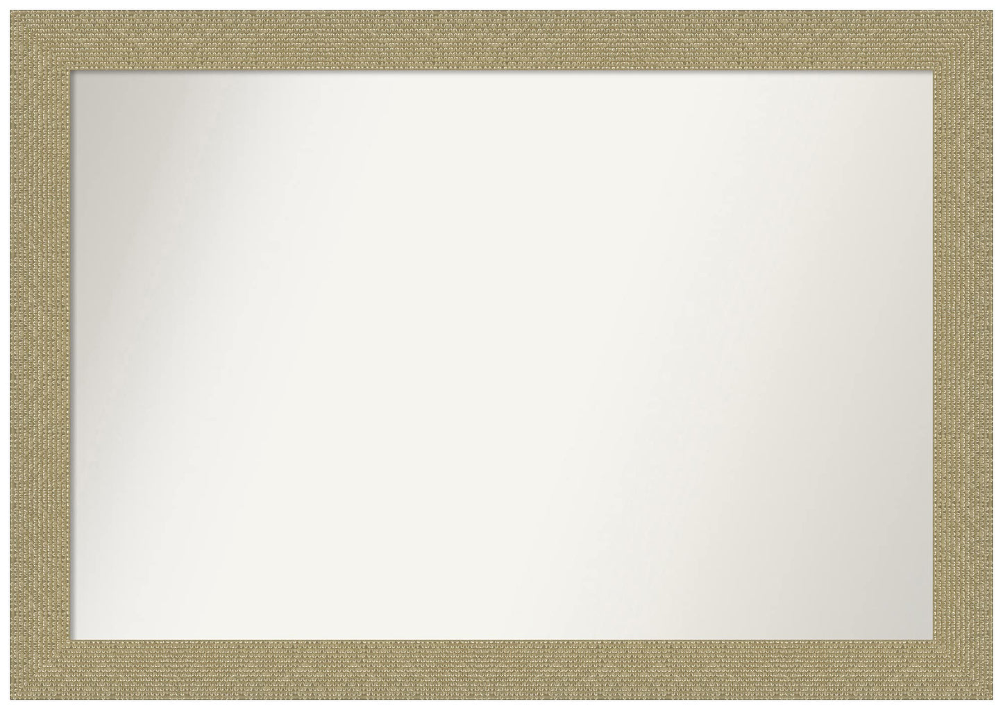 Amanti Art Gold Wall Mirror 28x40 Mosaic Gold Rectangle Bathroom Mirror for Wall Decor Living Room, Large Casual Frame, Hangs Horizonally and Vertically, Bathroom Decor, Non-Beveled Edge
