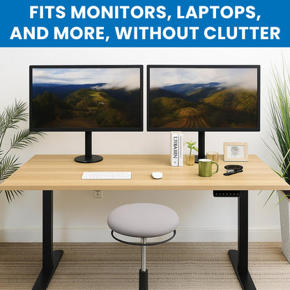 Mount-It! Table Top for Standing Desk, 55" x 29" Solid One-Piece Wood Desk Surface, Heavy Duty 1" Thick Maple Tabletop, Compatible with Adjustable Desk Frames - Frame and Legs Sold Separately