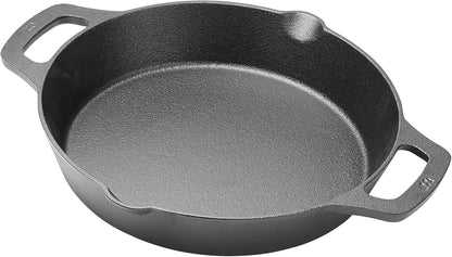 WINCO Cast Iron Skillet, 10.25 Inch, Black