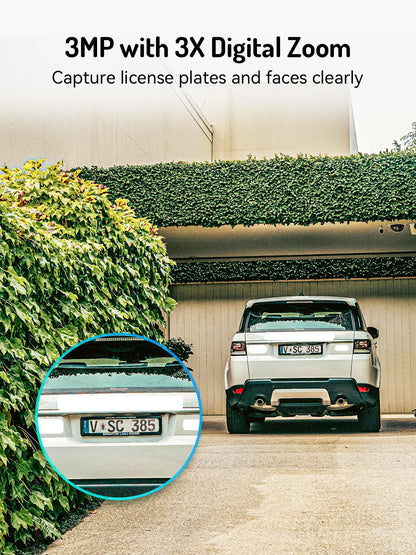 blurams 2K Solar Outdoor Camera Wireless, 360° PTZ Security Cameras Wireless Outdoor with Human Auto Tracking, R/Color Night Vision, Battery Powered, Compatible with Alexa, 2.4GHz Only, 2Pack