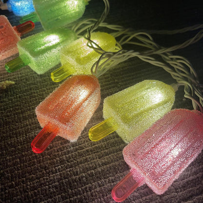 Colorful Ice Cream String Light, 8.5FT Popsicle String Light with 10 Lights, Summer Fairy Night Lights