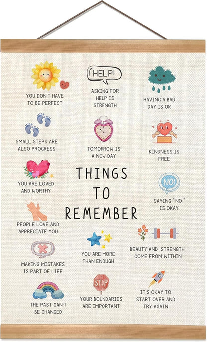 ZTGDA Therapy Poster - Mental Health Office Decor for Counselors | Anxiety Relief Reminder (12x16 Inch)