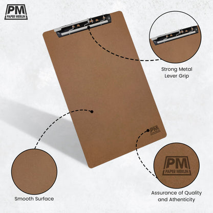 Paper Merlin Ledger Clipboard 19 X 11 MDF for 11x17 Clipboard Legal Size Paper with Large Clip Boards Extra Writing Space for Your Paper 1 Pack