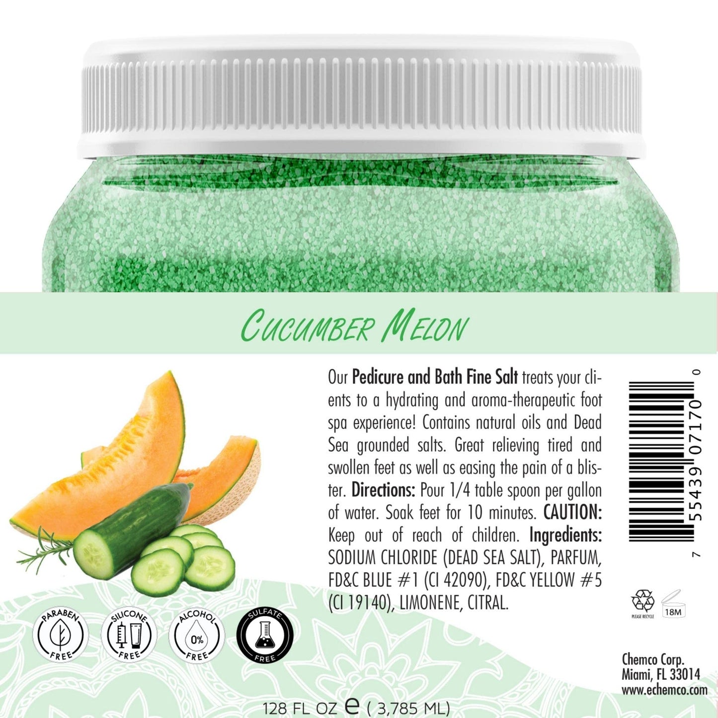 SPA REDI - Detox Foot Soak Pedicure and Bath Fine Salt, Lavender and Wildflower, 128 Oz - Made with Dead Sea Salts, Argan Oil, Coconut Oil, and Essential Oil, Hydrates, Softens and Moisturizes