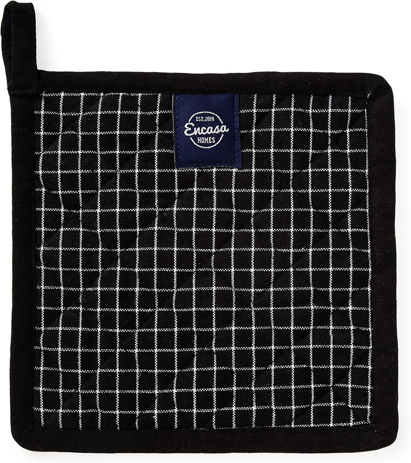 Encasa Homes 8 inches Oven Microwave Potholders (2 pc Set) - Heat Resistant for Kitchen Cooking & Baking