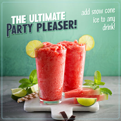 Nostalgia Snow Cone Shaved Ice Machine - Retro Table-Top Slushie Machine Makes 20 Icy Treats - Includes 2 Reusable Plastic Cups & Ice Scoop - Retro Red