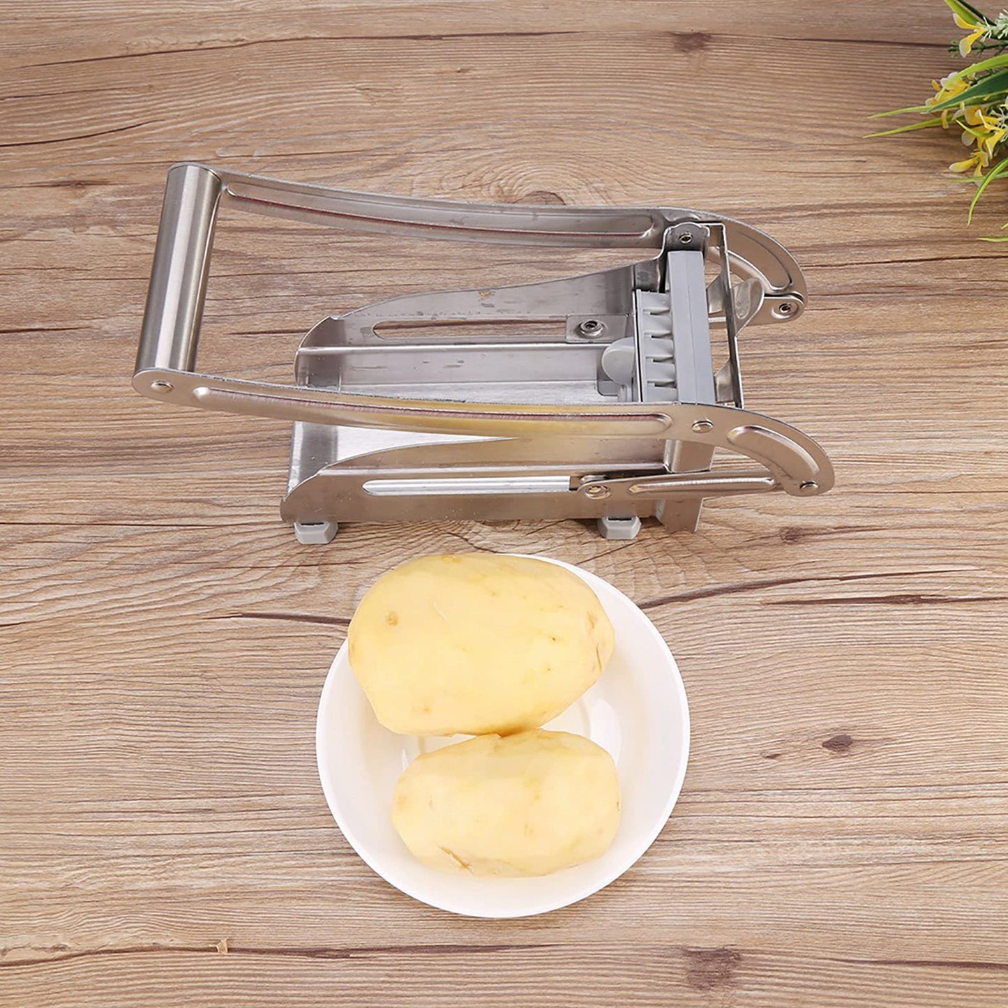 Ejoyous French Fry Cutter, Professional Stainless Steel Potato Slicer Chopper Set, French Fries Grater with 36 Hole and 64 Hole Cutter for Sweet Potato Carrot Cucumbers