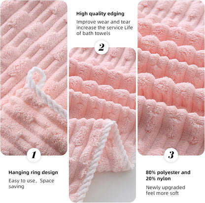 30X60 Inches Sets 6 2 2 2 6 Extra Large Bath Towels of for Bathroom Super Soft Quick Dry Bath Towels Hand Towels