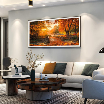 ATDMS Large Diamond Art Kits for Adults - DIY 5D Landscape Diamond Painting Kits for Adults,Full Drill Forest Diamond Painting, Sunset Gem Art Kits for Home Wall Decor 27.5x15.7 Inch