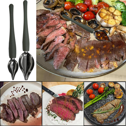 6Chocolate Dipping Tools Set Candy Dipping Tools+2 Culinary Decorating Spoons,Stainless Steel Chef Art Pencil Spoons,Plated Decoration Spoons for Decorative Plates Cake Creamer Coffee