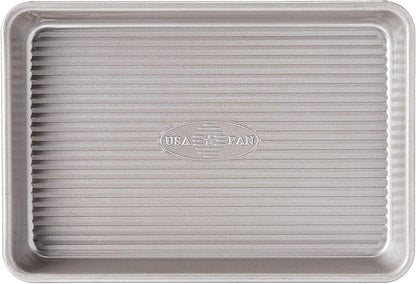 USA Pan Bakeware Mini Sheet Baking Pan, Warp Resistant with Nonstick Coating, Aluminized Steel, Set of 2