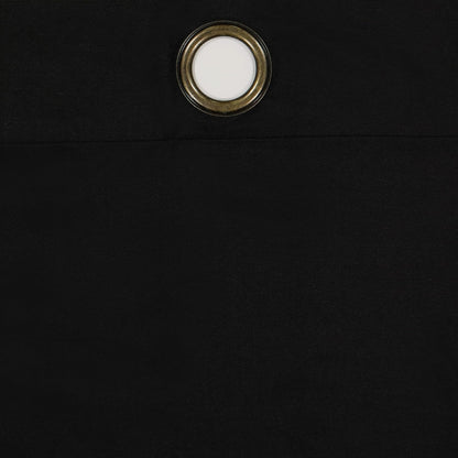 ECLIPSE Microfiber Total Privacy Blackout Thermal Grommet Window Curtain, 42 x 95, Black