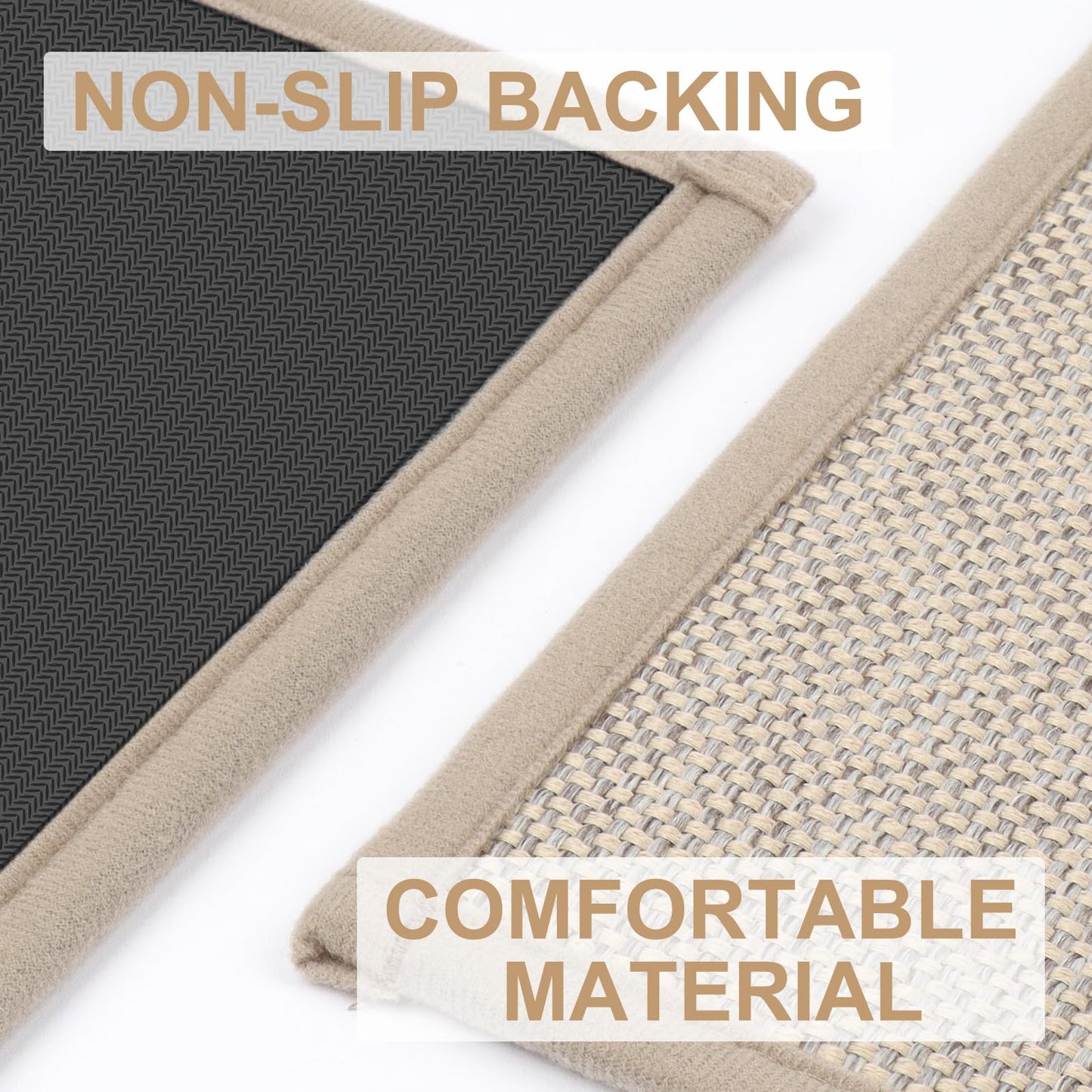 LEKEEPGO Door Mat 24"x36", Non Slip Door Mat Indoor Entrance, Rubber Backing Front Indoor Door mats Washable Absorbent Low-Profile Entryway Entry Resist Dirt Inside Door Mats, Khaki