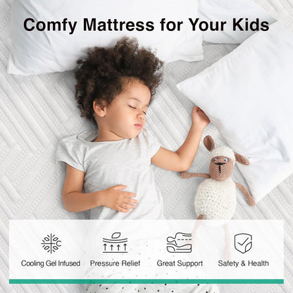 Novilla Twin Mattress - 8-Inch Gel Memory Foam for Pressure Relief & Plush Comfort | Bed in a Box