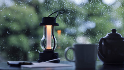 BALMUDA Combo Pack The Lantern Black & Gray | Rechargeable LED Lantern | 3 Light Modes: Candle, Amber, & Warm White | Battery Operated